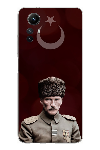 TechTree حافظة سيليكون متوافقة مع هاتف Redmi Note 12S على شكل نجمة القمر والق...