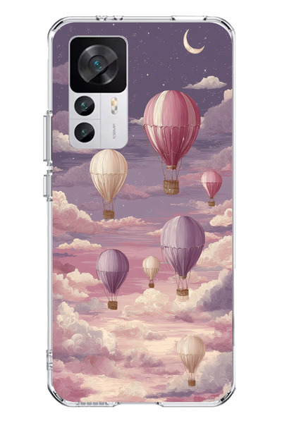TechTree Xiaomi Mi 12T-12T Pro Compatible Purple Sky and Flying Balloon Print...