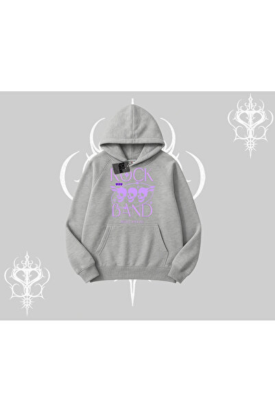 Tarzsokak سويت شيرت بقلنسوة روك باند ستريت نويس كولتشر