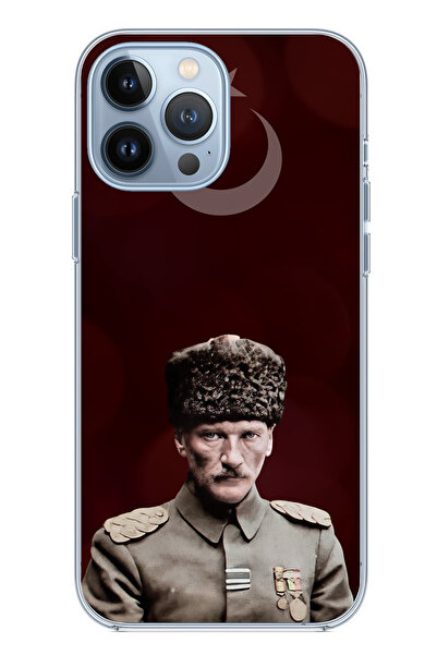 TechTree حافظة سيليكون متوافقة مع هاتف iPhone 13 PRO MAX من Ay Yıldız ورئيس ا...