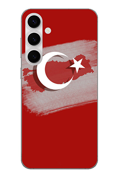 TechTree حافظة سيليكون متوافقة مع هاتف Samsung Galaxy S24 FE مع خريطة تركيا و...