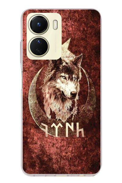 TechTree حافظة سيليكون مطبوع متوافقة مع هاتف Vivo Y16 مع كتابة جوك ترك ونقش بوزكويرت