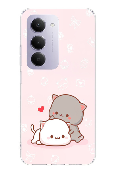 TechTree حافظة سيليكون متوافقة مع هاتف Redmi 15 4G لطيفة وريموتية مطبوع