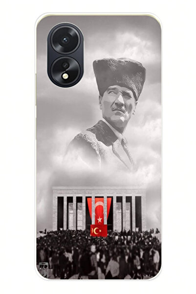 TechTree حافظة سيليكون أتاتورك مطبوع متوافقة مع هاتف أوبو A38