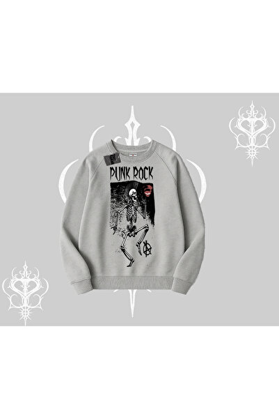 Tarzsokak Світшот Biskilet Punk Rock Chaos Skeleton Riot