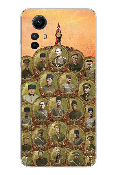 TechTree حافظة سيليكون متوافقة مع هاتف Redmi Note 12S من أتاتورك وقادة الحرب ...