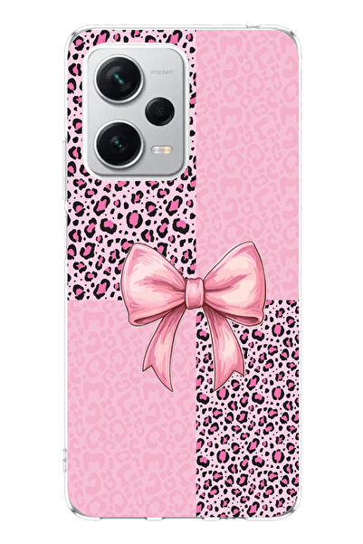 TechTree حافظة سيليكون متوافقة مع هاتف Redmi Note 12 PRO PLUS بنمط الفهد الور...