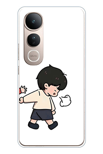 TechTree حافظة سيليكون متوافقة مع هاتف Vivo V50 Lite - مجموعة مطبوع من السيليكون