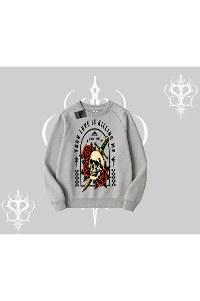 Tarzsokak Блуза с качулка „Твоята любов ме убива“ Dead Romance