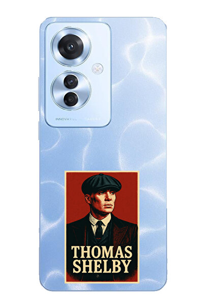 TechTree حافظة سيليكون متوافقة مع هاتف OPPO Reno 11F من Thomas Shelby مطبوع