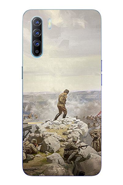 TechTree Oppo Reno 3-A91 Uyumlu Cephede Komutan Bağımsızlık Atatürk Baskılı S...