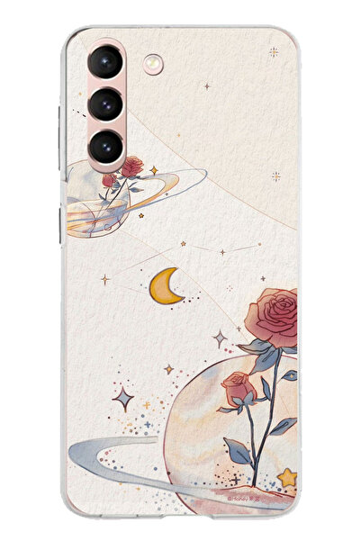 TechTree حافظة سيليكون متوافقة مع هاتف سامسونج جالاكسي S21، بتصميم كوكب ونجمة...