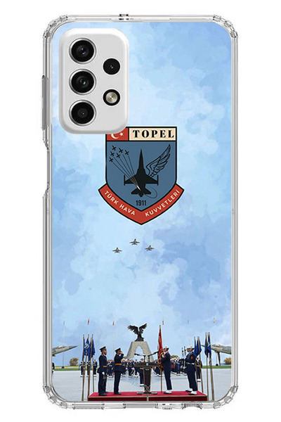 TechTree حافظة سيليكون متوافقة مع هاتف سامسونج جالاكسي A73 من القوات الجوية ا...