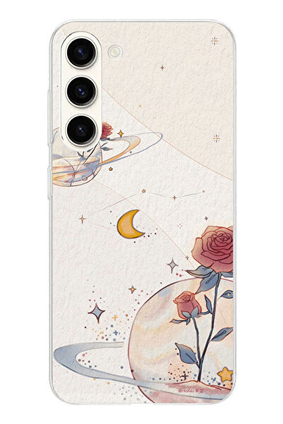 TechTree حافظة سيليكون متوافقة مع هاتف سامسونج جالاكسي S24 بلس، بتصميم كوكب و...