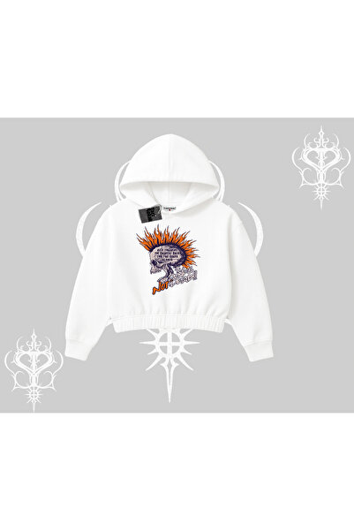 Tarzsokak Φούτερ με κουκούλα και στάμπα κρανίου, στυλ Rebel Street Anthem