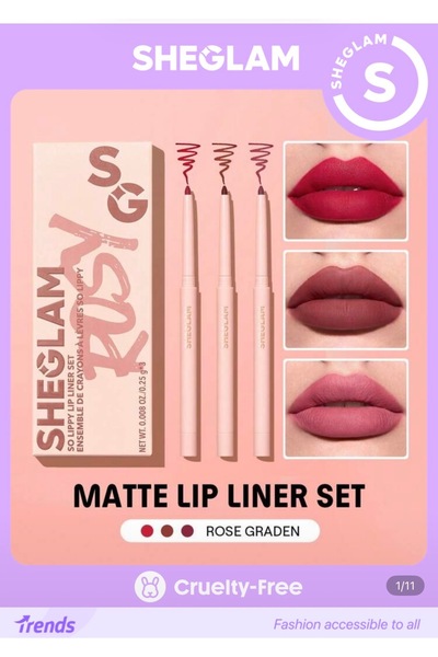 SHEGLAM So Lippy Dudak Kalemi Seti – Rose Garden 3’lü Set