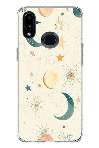 TechTree حافظة سيليكون متوافقة مع هاتف سامسونج جالاكسي A10S ذات خلفية كريمية ...