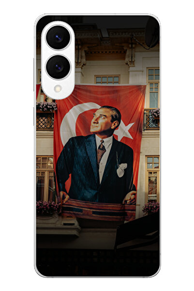 TechTree حافظة سيليكون متوافقة مع هاتف سامسونج جالاكسي S25 إيدج بتفاصيل العلم...