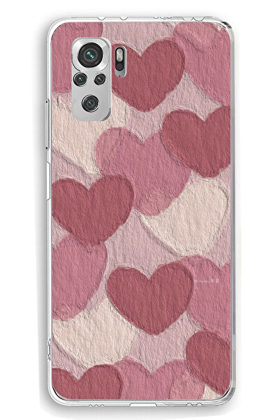 TechTree حافظة سيليكون مطبوع متوافقة مع هاتف Redmi Note 10 / 10S مع لون الورد...