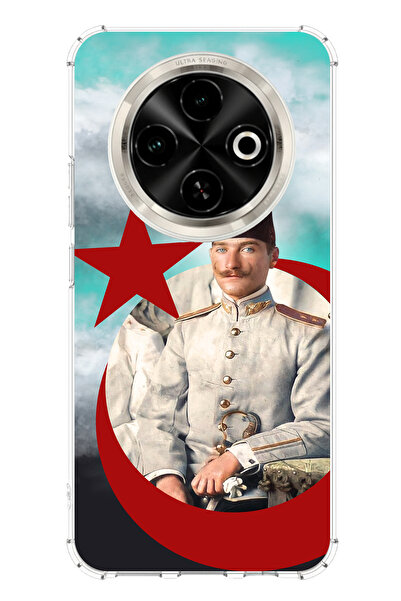 TechTree حافظة سيليكون متوافقة مع هاتف Tecno Spark 30C من Young Years Ataturk...