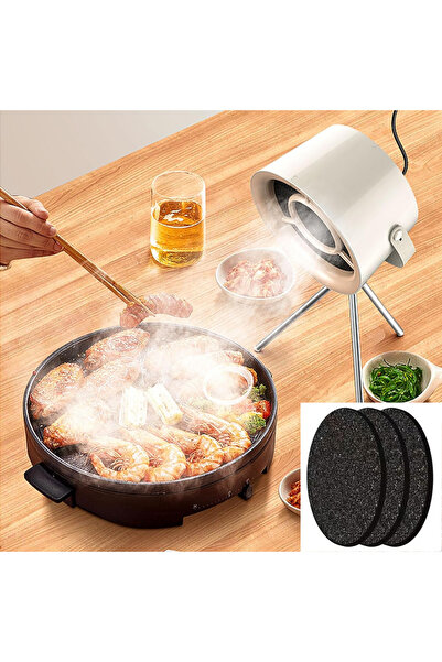 algoshop Hotă portabilă cu filtre de carbon fără evacuare 9W, 3 viteze, pentru bucătărie mică, grătar de interior etc.