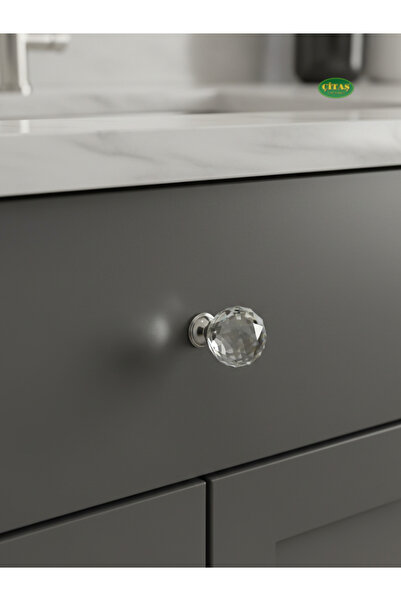 ÇİTAŞ KRİSTAL MODEL TEKLİ LÜKS CAM KULP (TEK VİDALI)