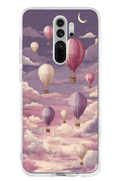 TechTree حافظة سيليكون متوافقة مع هاتف Redmi Note 8 باللون الأرجواني السماوي ...