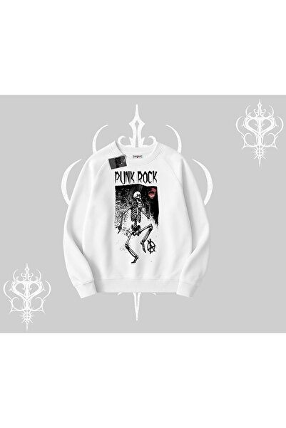 Tarzsokak سويت شيرت بيسكيلت بانك روك كاوس سكيليت رايت