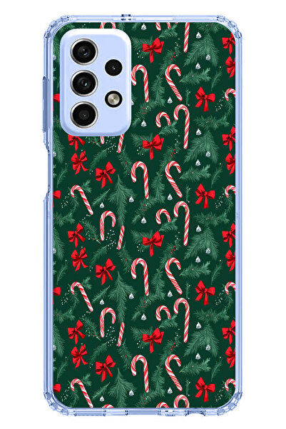 TechTree حافظة سيليكون متوافقة مع هاتف سامسونج جالاكسي A33 لعيد الميلاد وشجرة...