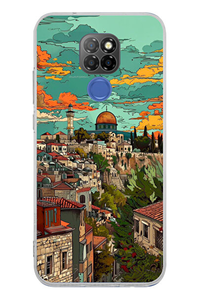 TechTree حافظة سيليكون متوافقة مع جوال جنرال موبايل GM 20 وفلسطين الحرة وقبة الصحراء مطبوع