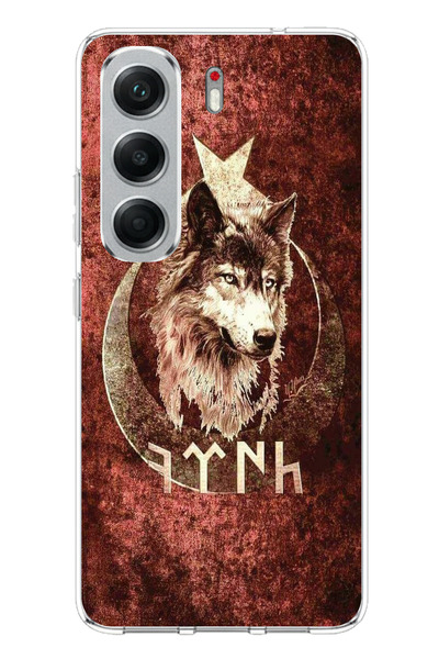 TechTree حافظة سيليكون مطبوع متوافقة مع هاتف Tecno Camon 40 مع كتابة جوك ترك ونقش بوزكويرت