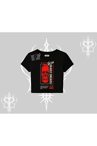 Tarzsokak Babby Tee majica Deadly Dreams Skull Redcore Street Manifest