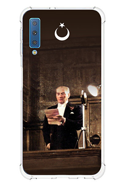 TechTree حافظة سيليكون متوافقة مع هاتف سامسونج جالاكسي A7 2018، خطاب مجلس أتا...