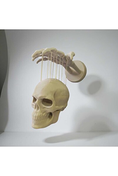 BLACK3D 3D SKELETON KAFA TASI VE EL DUVAR OBJESİ