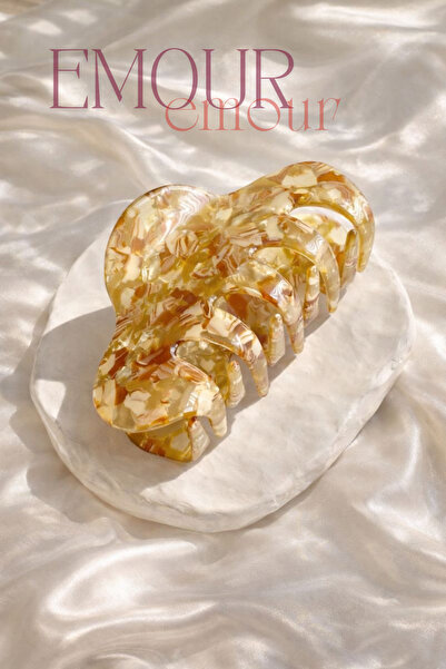 emour Sedefli Kemik Mandal Toka, Casual Kadın Mandal Toka,Genç Kız Çocuk Mand...