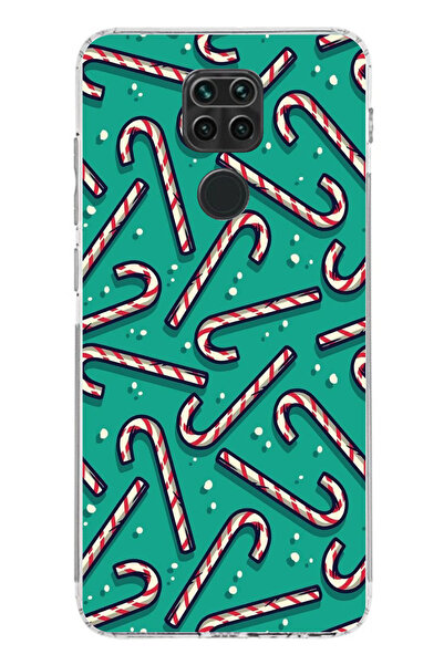 TechTree حافظة سيليكون مطبوع متوافقة مع هاتف Redmi Note 9 مع عصا حلوى روح الع...