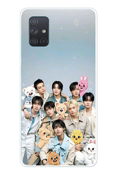 TechTree حافظة سيليكون متوافقة مع هاتف Samsung Galaxy A71 بتصميم فرقة K-Pop ل...