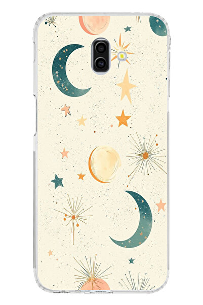 TechTree حافظة سيليكون متوافقة مع هاتف سامسونج جالاكسي J6 بلس، بتصميم القمر و...