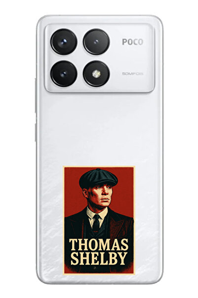 TechTree حافظة سيليكون متوافقة مع POCO F6 PRO من Thomas Shelby مطبوع