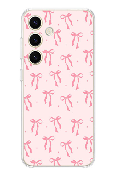 TechTree حافظة سيليكون مطبوع متوافقة مع هاتف سامسونج جالاكسي S24 بنمط فيونكة ...