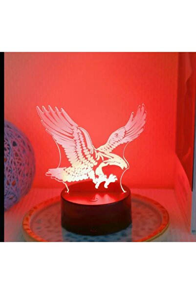 evimmabedim Kartal Figürlü 3D gece lambası