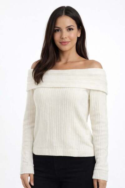 ModaPlaza Women's Shawl Collar Knitwear Sweater 5216