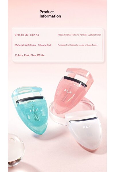 iron candy Wide Angle Eyelash Curler Built-in Comb Separator Natural