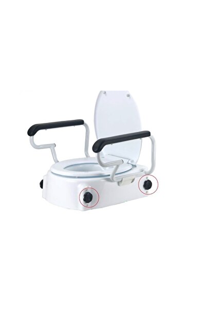 Intellisense Înălțător reglabil pentru scaunul de toaletă cu mânere