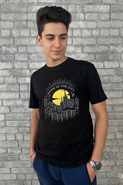 barsdepo Moon City Printed T-Shirt, Unisex T-Shirt Child / Adult (with Surpri...