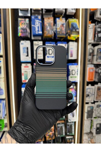 SOYLU MİX İphone Orjinal Karbon Desenli Magsafe Hızlı Şarj Destekli Premium L...