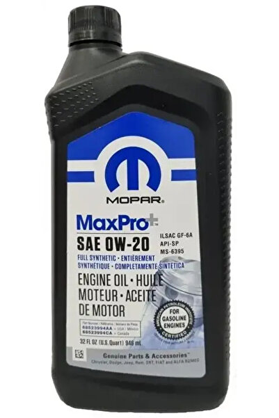 Mopar زيت مكينة 0w20 موبار امريكي 12 علبة