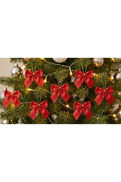 DODOMAR 5 cm – Set de 12 bucăți de decor pentru copac, satin, roșu strălucitor