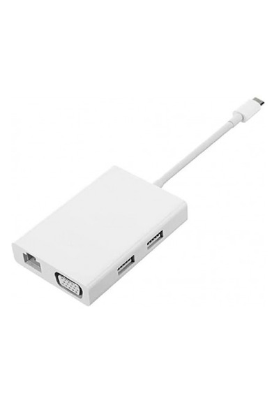 Xiaomi Mi Multi Adaptör Usb-c To Vga Gigabit Ethernet Kablo Çevirici Dönüştürücü Zjq04tm