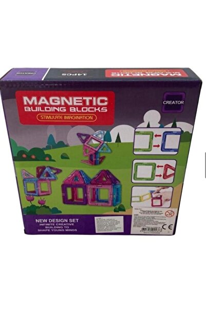 Online 14 Parça Manyetik Bloklar Magnetıc Building Blocks